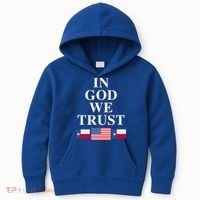 In God We Trust Texas Schools American Flag Texas Usa Gift Kids Hoodie thumb 0