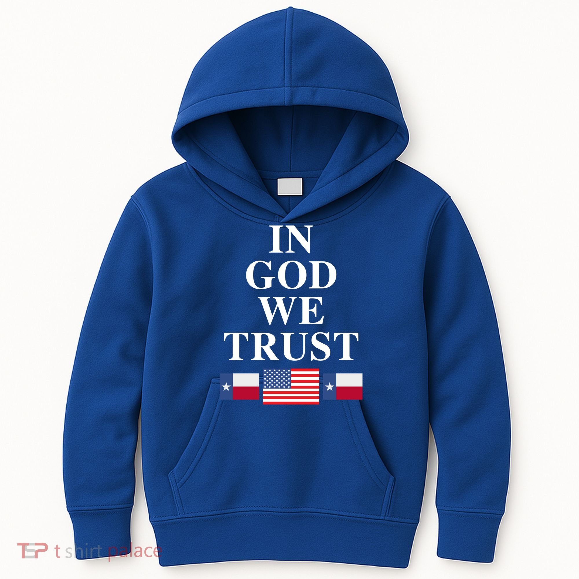 In God We Trust Texas Schools American Flag Texas Usa Gift Kids Hoodie