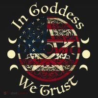 In Goddess We Trust Witch Lover American Flag Ornament thumb 1