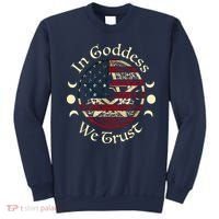In Goddess We Trust Witch Lover American Flag Sweatshirt thumb 0