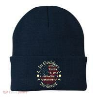 In Goddess We Trust Witch Lover American Flag Beanie thumb 0