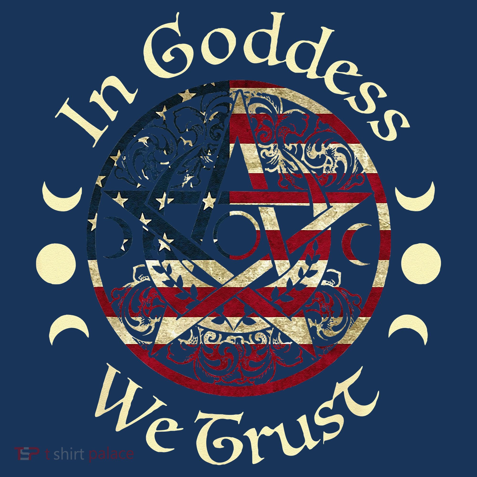 In Goddess We Trust Witch Lover American Flag Beanie