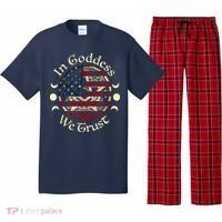 In Goddess We Trust Witch Lover American Flag Pajama Set thumb 0