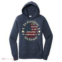 In Goddess We Trust Witch Lover American Flag Women's Hoodie thumb 0