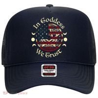In Goddess We Trust Witch Lover American Flag Hat thumb 0