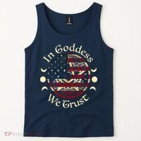 In Goddess We Trust Witch Lover American Flag Tank Top thumb 2