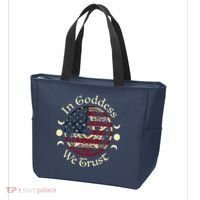 In Goddess We Trust Witch Lover American Flag Tote Bag thumb 3