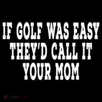 If Golf Was Easy TheyD Call It Your Mom Distressed Women's Hoodie thumb 2