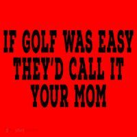 If Golf Was Easy TheyD Call It Your Mom Distressed Santa Hat thumb 1