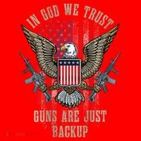 In God We Trust Guns Are Just Backup American Flag Santa Hat thumb 1