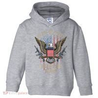 In God We Trust Guns Are Just Backup American Flag Toddler Hoodie thumb 0