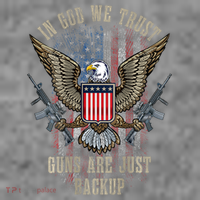 In God We Trust Guns Are Just Backup American Flag Toddler Hoodie thumb 2