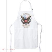 In God We Trust Guns Are Just Backup American Flag Apron thumb 0
