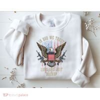 In God We Trust Guns Are Just Backup American Flag Sweatshirt thumb 2