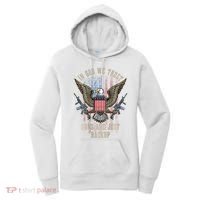 In God We Trust Guns Are Just Backup American Flag Women's Hoodie thumb 0