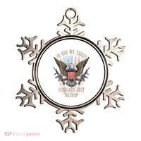 In God We Trust Guns Are Just Backup American Flag Ornament thumb 0