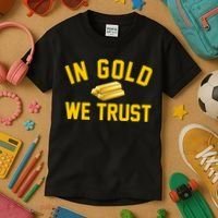 In Gold We Trust Kids T-Shirt thumb 3