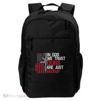In God We Trust Guns Are Just Backup Patriotic Backpack thumb 0