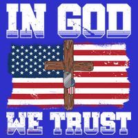 In God We Trust American Flag Jesus Faith Holy Cross Meaningful Gift Women's Tank Top thumb 5