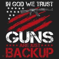 In God We Trust Guns Are Just Backup Patriotic Hat thumb 2