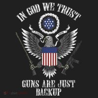 In God We Trust Guns Are Just Backup Beanie thumb 2