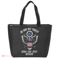 In God We Trust Guns Are Just Backup Tote Bag thumb 0