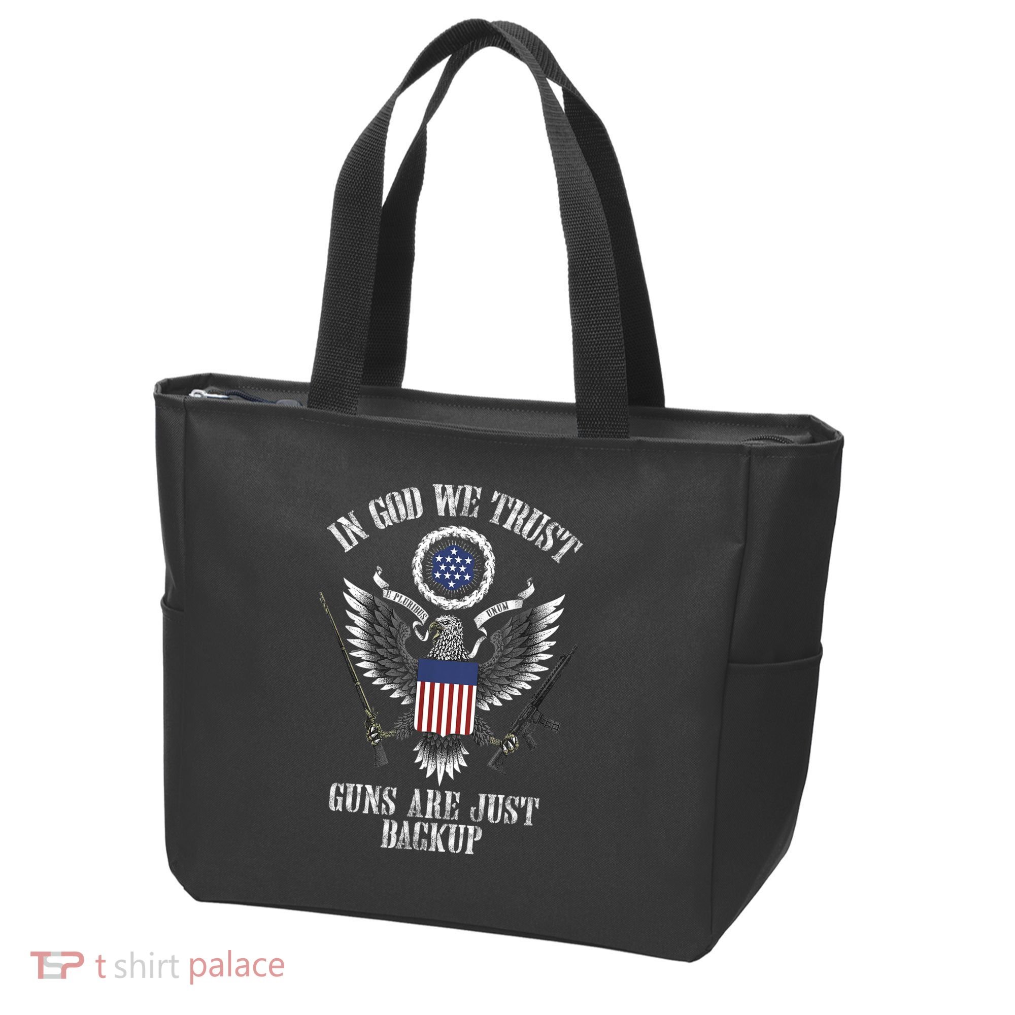 In God We Trust Guns Are Just Backup Tote Bag
