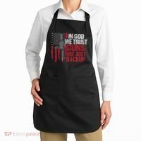 In God We Trust Guns Are Just Backup Patriotic Apron thumb 2