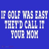 If Golf Was Easy They'd Call It Your Mom  Distressed  Visor thumb 3