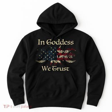 in goddess we trust witch lover american flag Hoodie