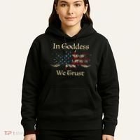 in goddess we trust witch lover american flag Hoodie thumb 5