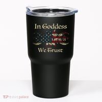 in goddess we trust witch lover american flag Tumbler thumb 0