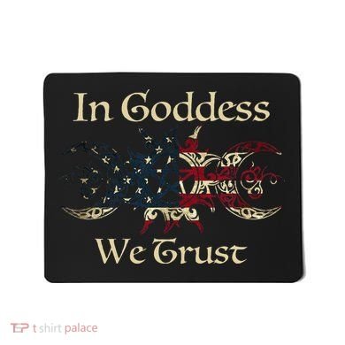 in goddess we trust witch lover american flag Mousepad