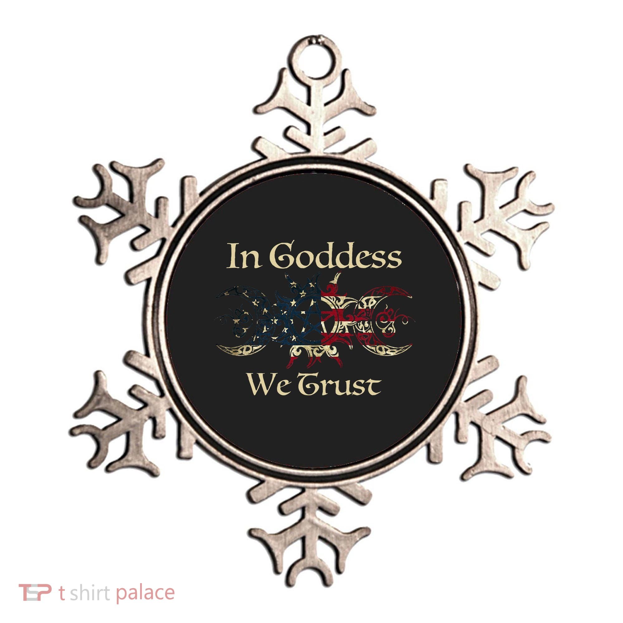 in goddess we trust witch lover american flag Ornament