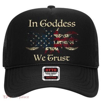 in goddess we trust witch lover american flag Hat