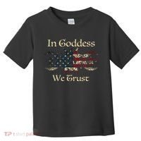 in goddess we trust witch lover american flag Toddler T-Shirt thumb 0