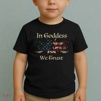in goddess we trust witch lover american flag Toddler T-Shirt thumb 2