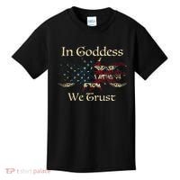 in goddess we trust witch lover american flag Kids T-Shirt thumb 0