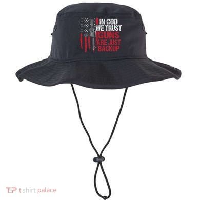 In God We Trust Guns Are Just Backup Patriotic Bucket Hat