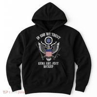 In God We Trust Guns Are Just Backup Hoodie thumb 0