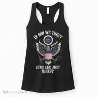 In God We Trust Guns Are Just Backup Women's Tank Top thumb 0