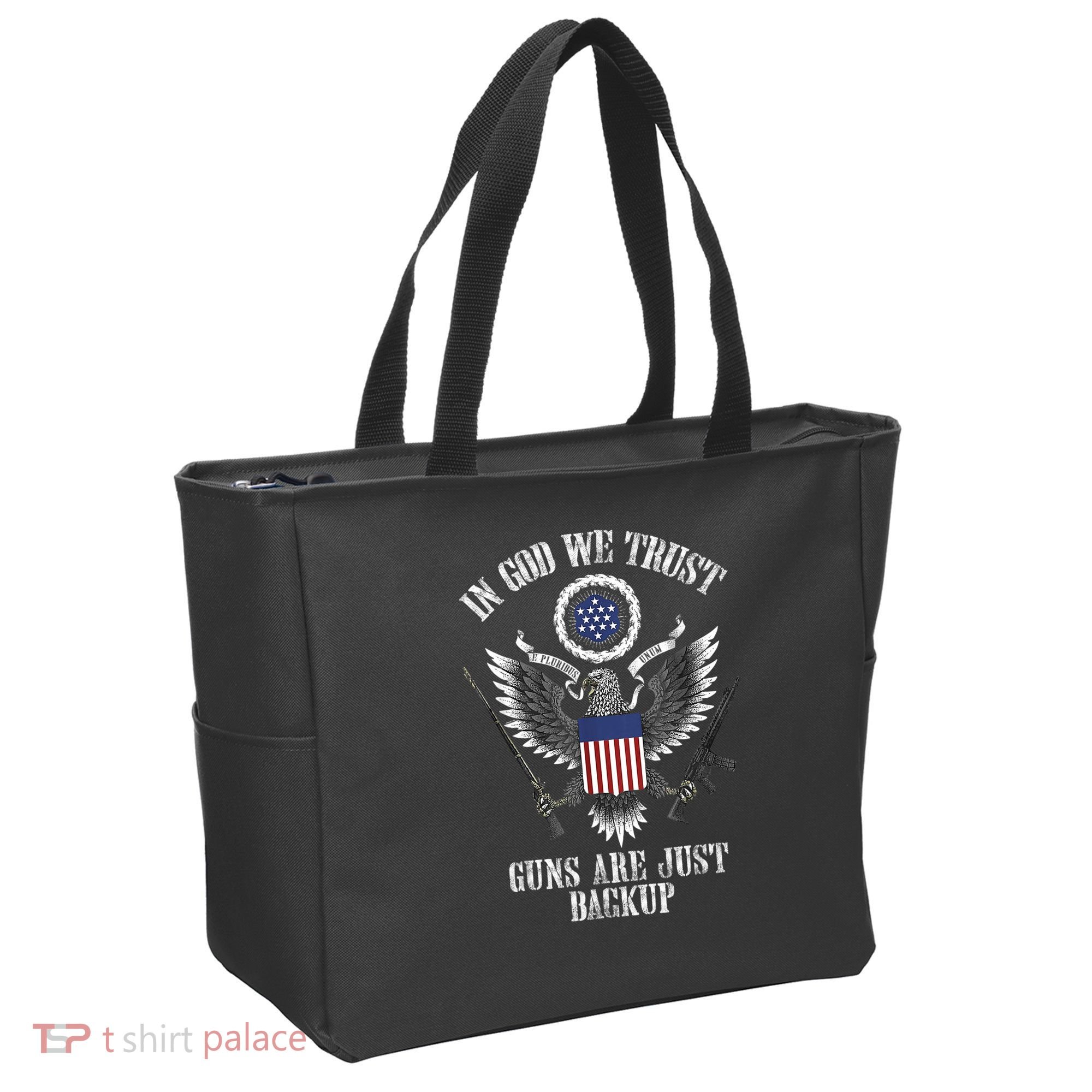 In God We Trust Guns Are Just Backup Tote Bag