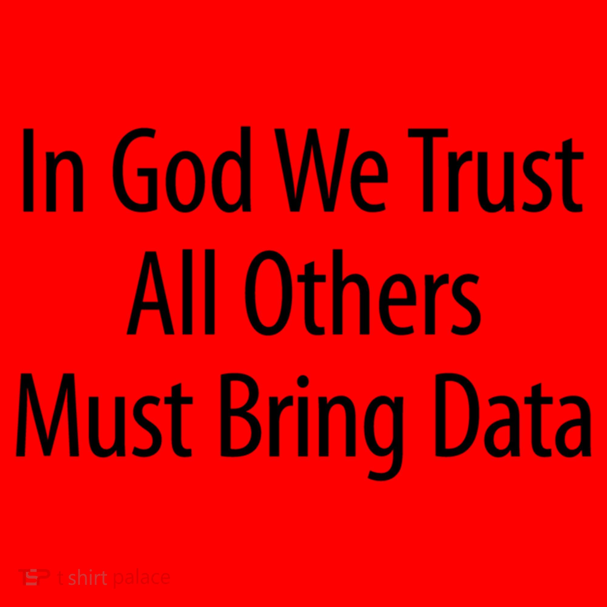 In God We Trust Gift All Others Must Bring Data Gift Santa Hat