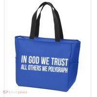 In God We Trust All Others We Polygraph Gift Tote Bag thumb 3