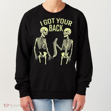 I Got Your Back Halloween Skeleton Skull Sarcastic Women's Sweatshirt