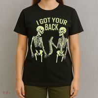 I Got Your Back Halloween Skeleton Skull Sarcastic T-Shirt thumb 4