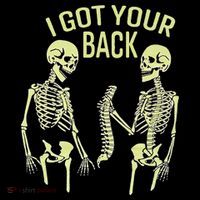 I Got Your Back Halloween Skeleton Skull Sarcastic Mousepad thumb 1
