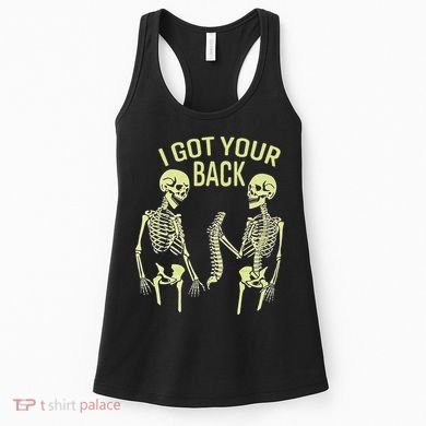 I Got Your Back Halloween Skeleton Skull Sarcastic Women's Tank Top