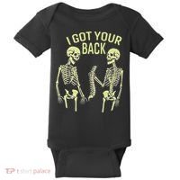 I Got Your Back Halloween Skeleton Skull Sarcastic Baby Bodysuit thumb 0