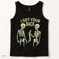 I Got Your Back Halloween Skeleton Skull Sarcastic Tank Top thumb 2